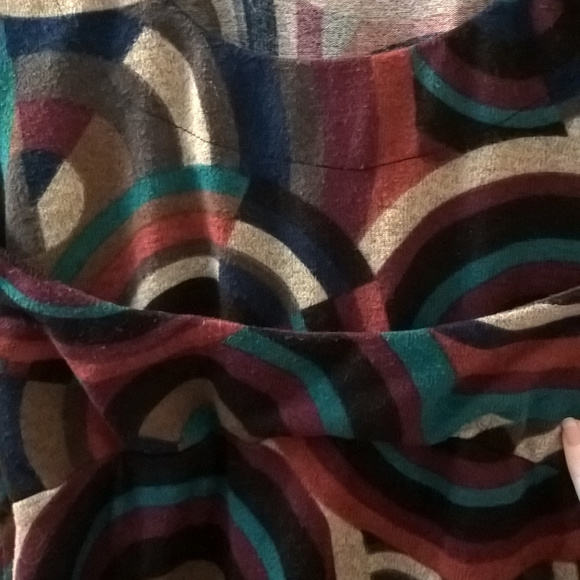 Alano Circular Pattern Empire Waist Dress Small - Picture 5 of 7